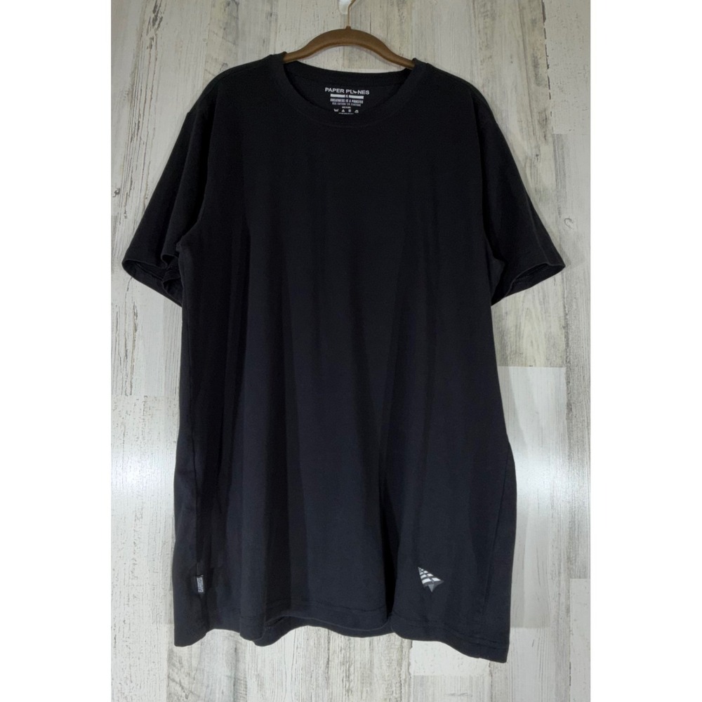 Paper Planes Essential Tee T-Shirt XL (Large) Black Cotton Blend Streetwear